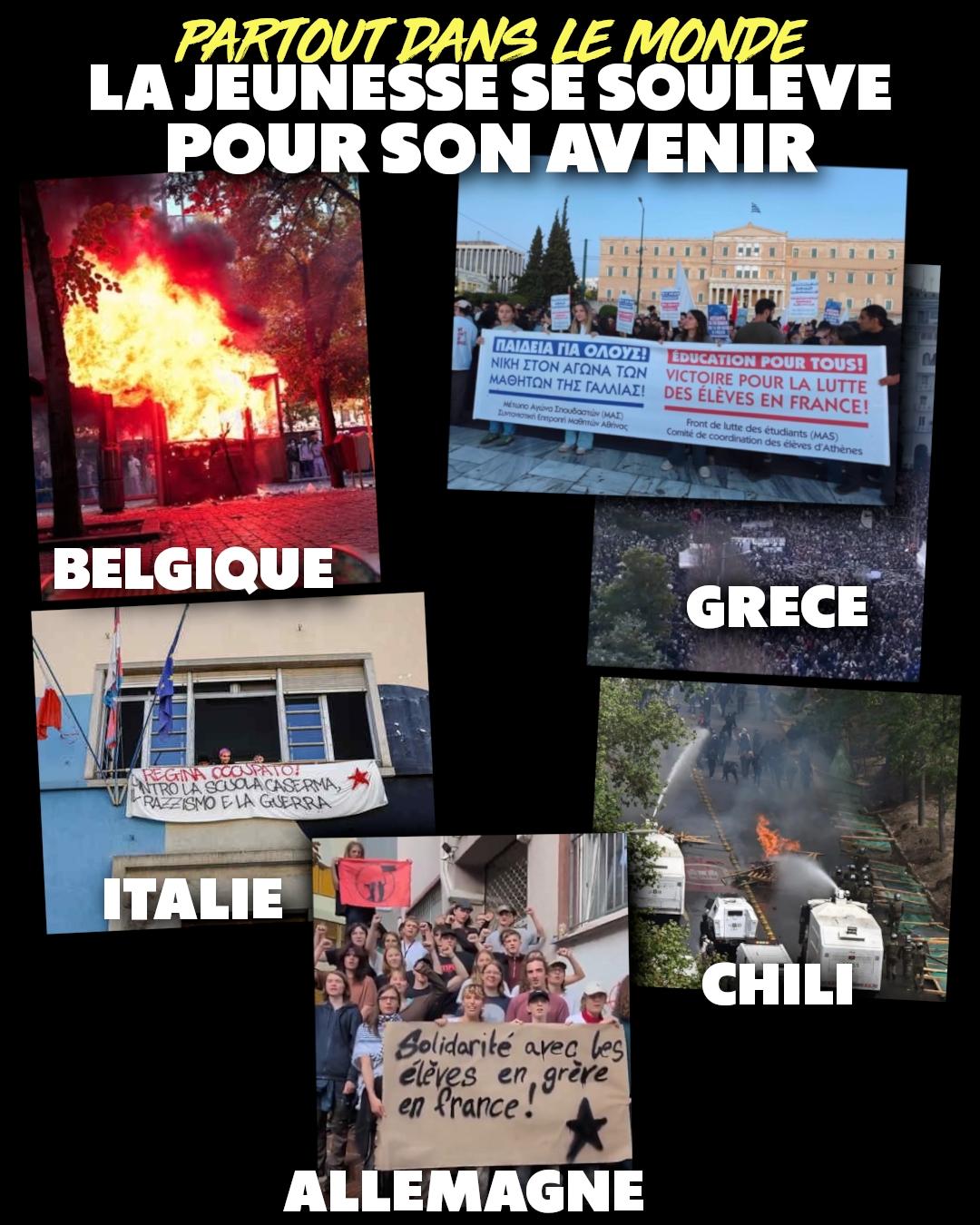 Appel à une manifestation lycéenne et étudiante vers Matignon le 13 octobre